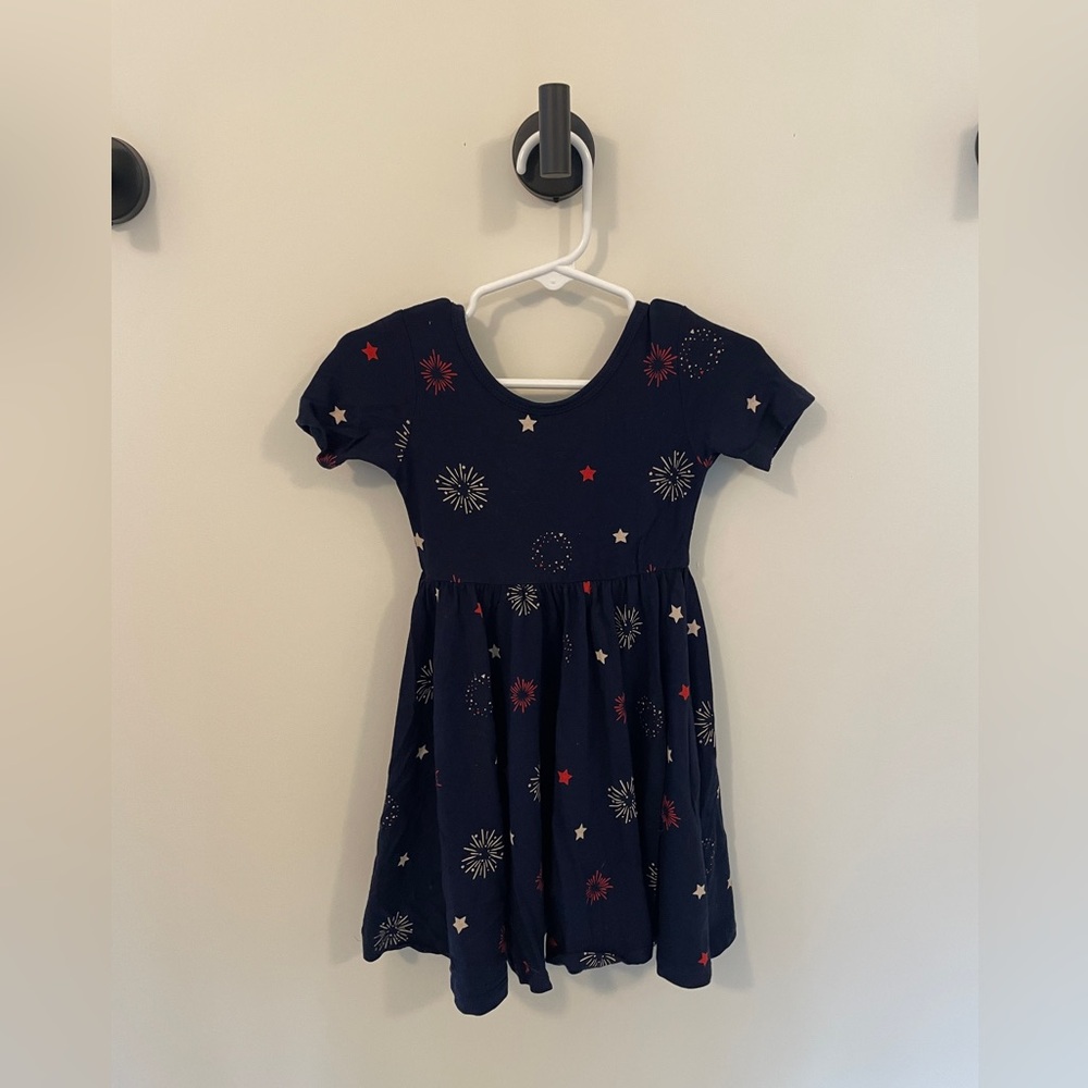 Kyte Baby twirl dress 18-24 months fireworks and stars
